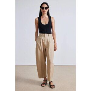 Apiece Apart Bari Crop Trouser in Desert